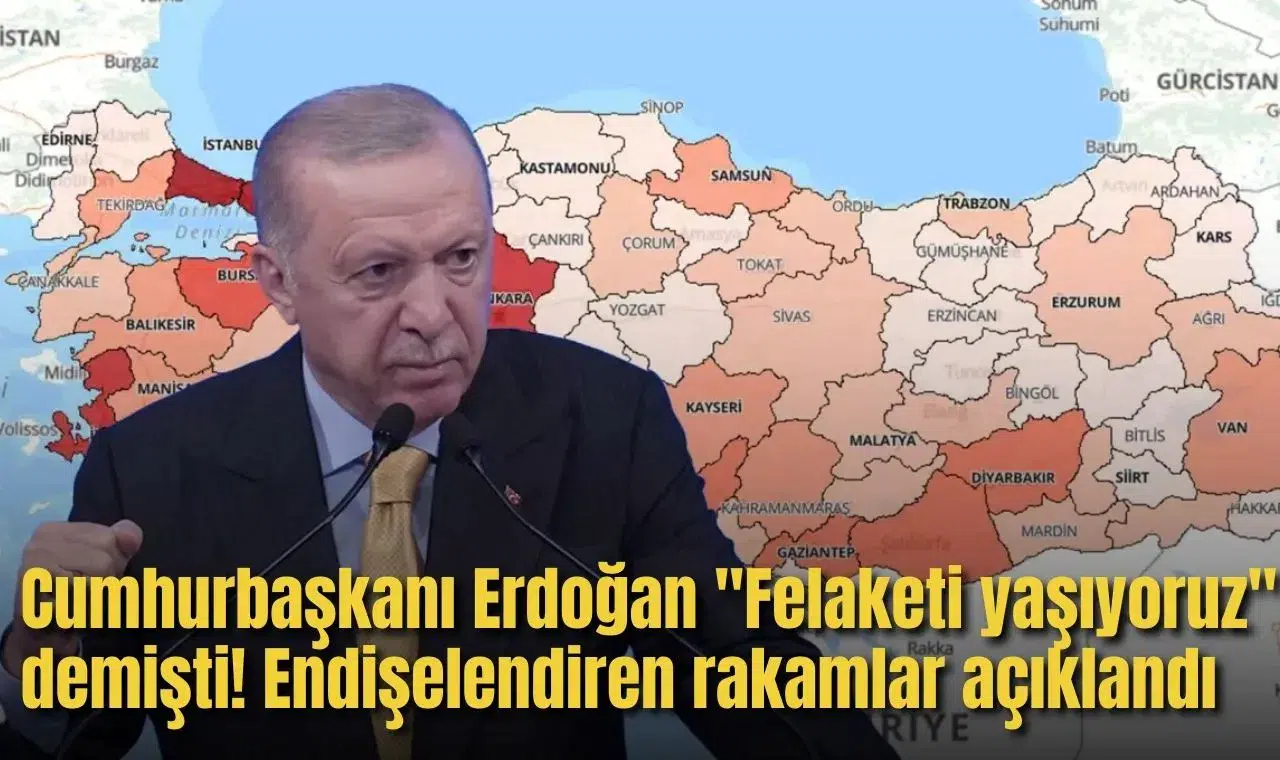 Cumhurbaşkanı Erdoğan "Felaketi yaşıyoruz" demişti! Endişelendiren rakamlar açıklandı