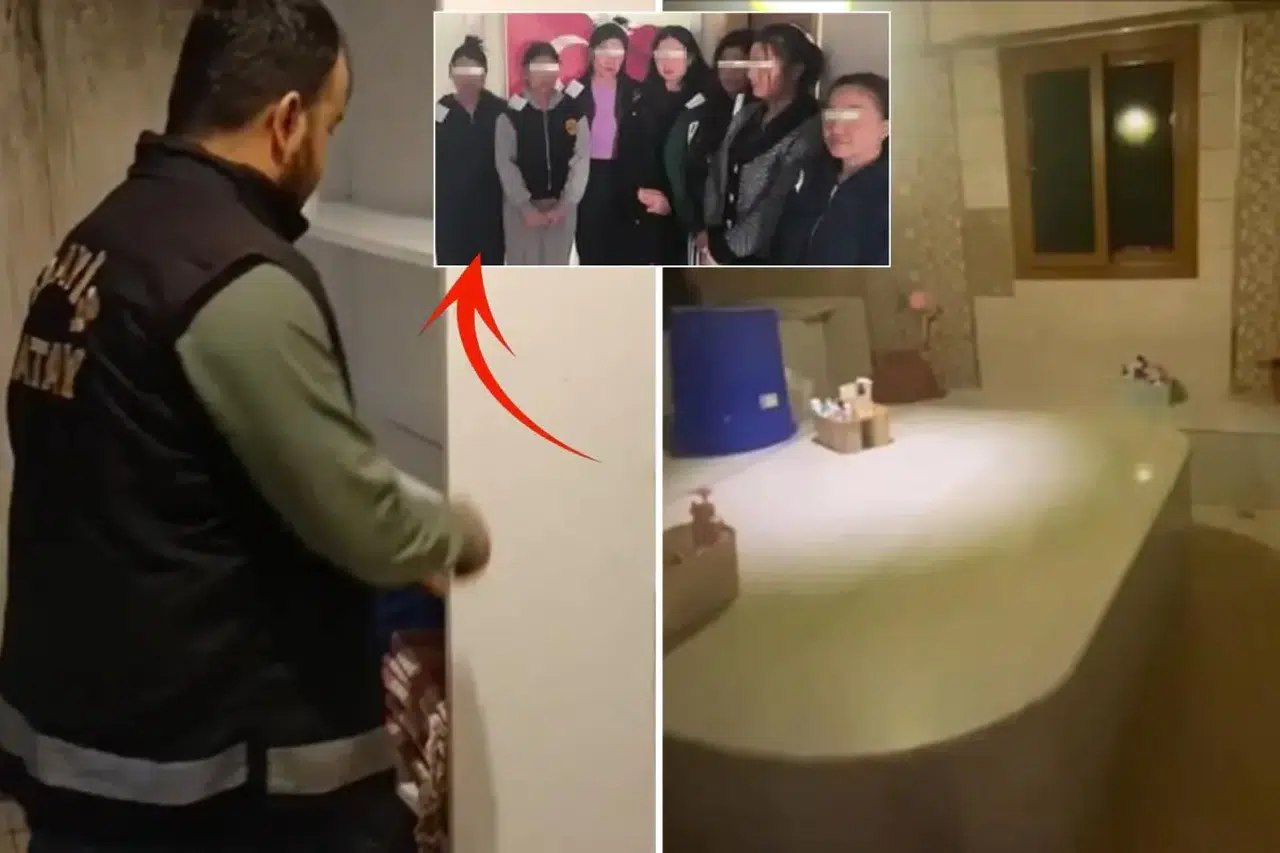 Fuhuş evinde gizli bölmeyi açan polis bakın neyle karşılaştı!