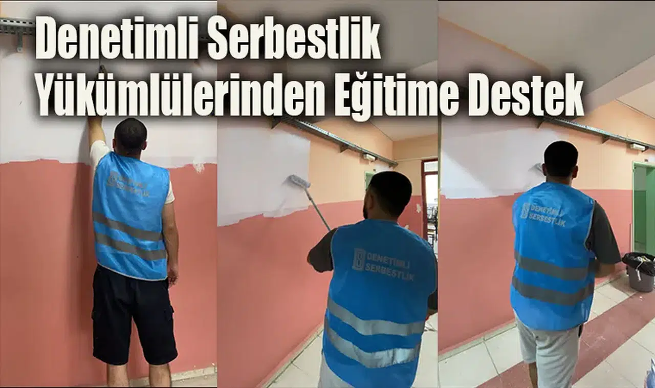 Denetimli Serbestlik Yükümlülerinden Eğitime Destek