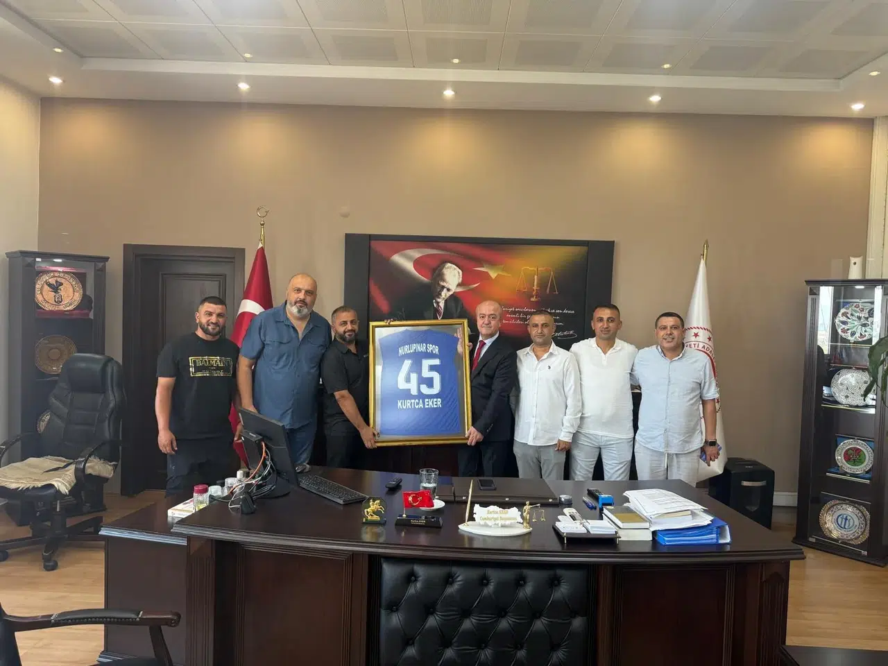 Cumhuriyet Başsavcısı Kurtca Eker Nurlupınarsporu ağırladı