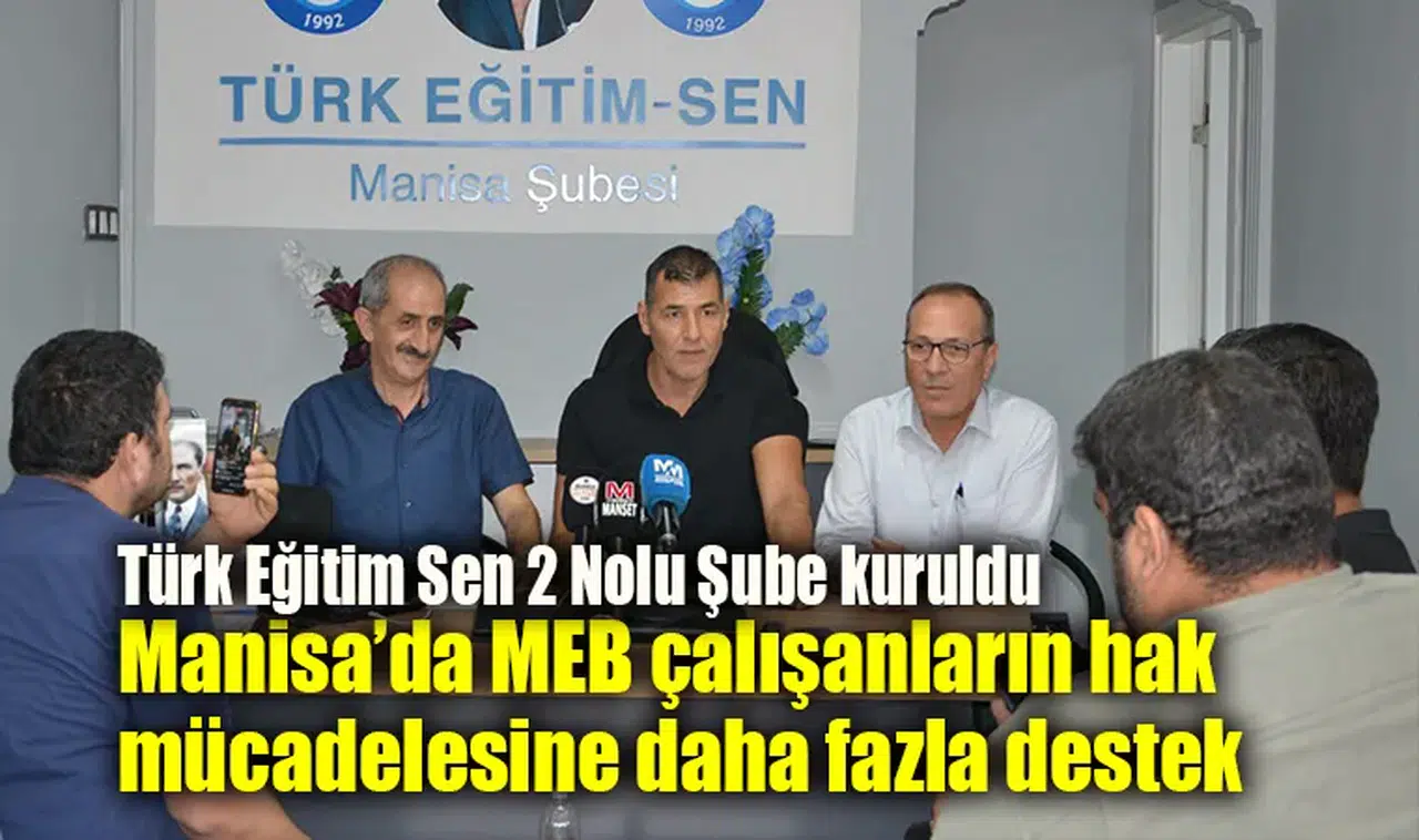 Manisa’da MEB çalışanların hak mücadelesine daha fazla destek