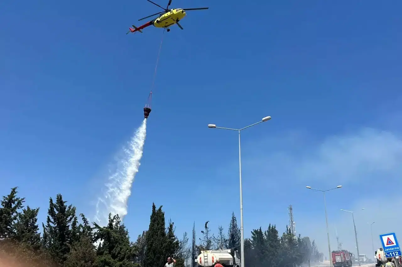 Bir yangın daha! Bir ilçeden diğerine sıçradı