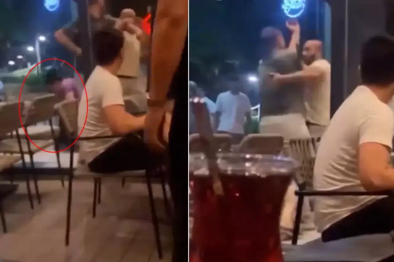 Aldatan kocasını genç kızla bastı! Kafeyi savaş alanına çevirdi