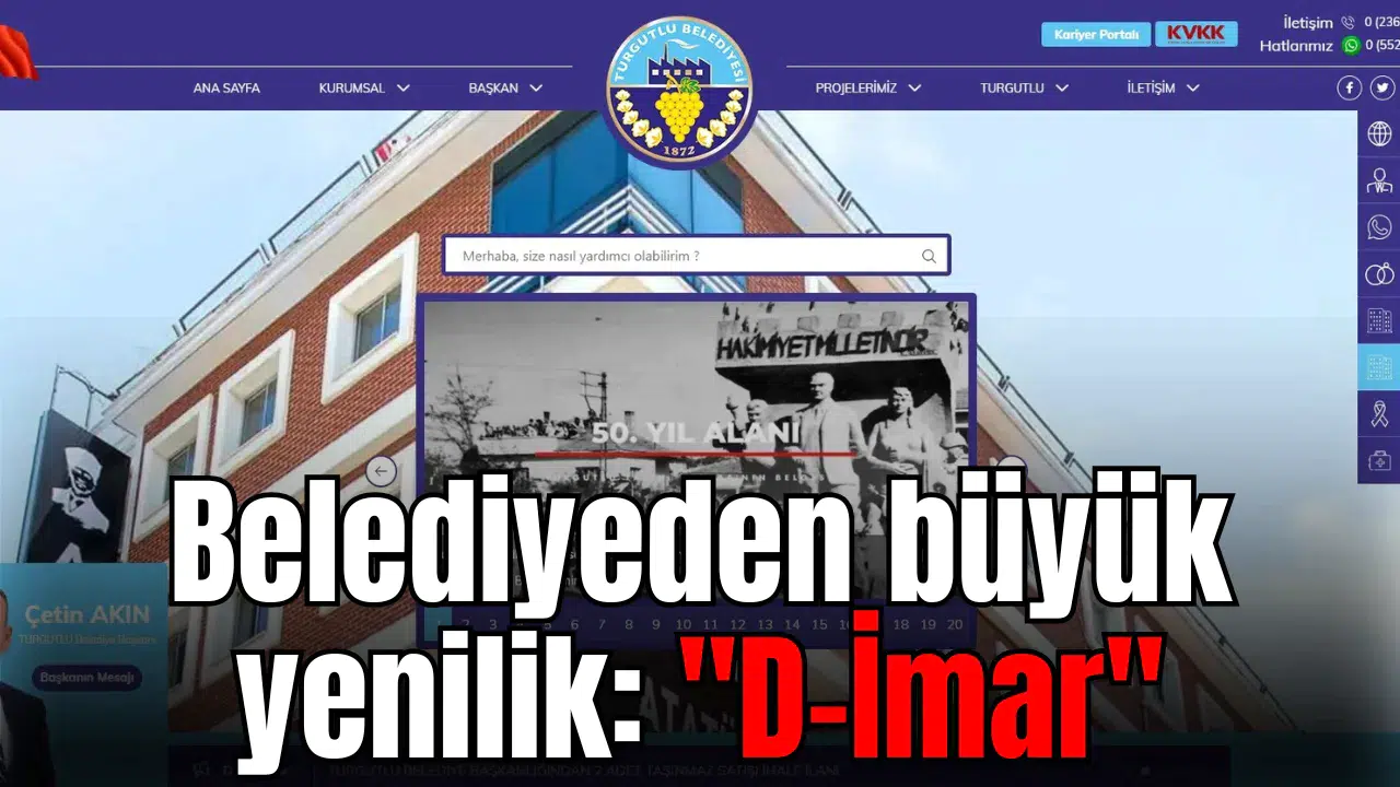 Belediyeden büyük yenilik: "D-İmar"