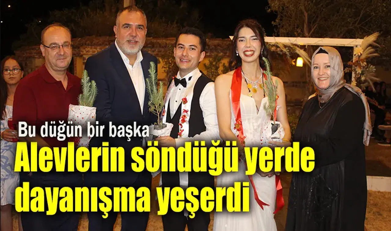 Alevlerin söndüğü yerde dayanışma yeşerdi: Bu düğün bir başka