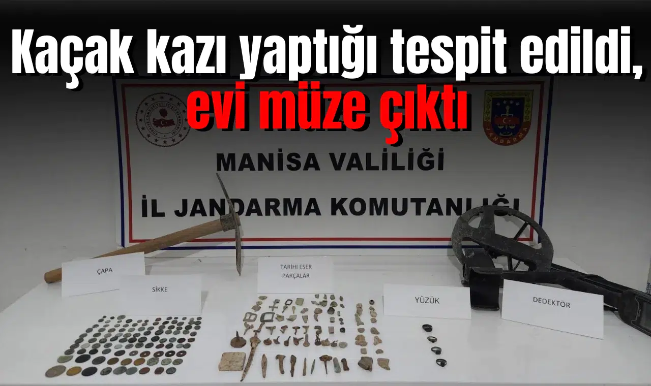 Kaçak kazı yaptığı tespit edildi, evi müze çıktı