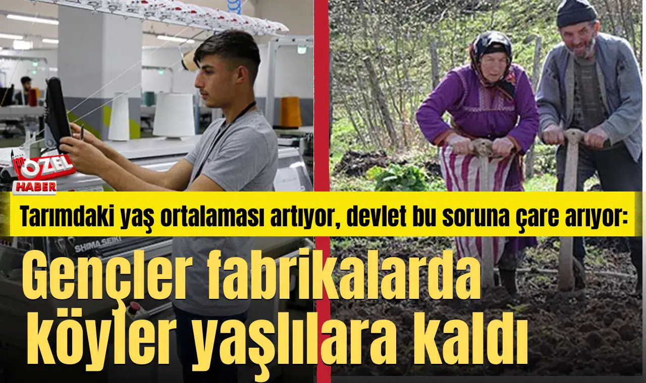 Gençler fabrikalarda köyler yaşlılara kaldı