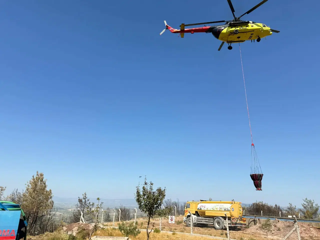 Soma ikinci günde de yanmaya devam ediyor