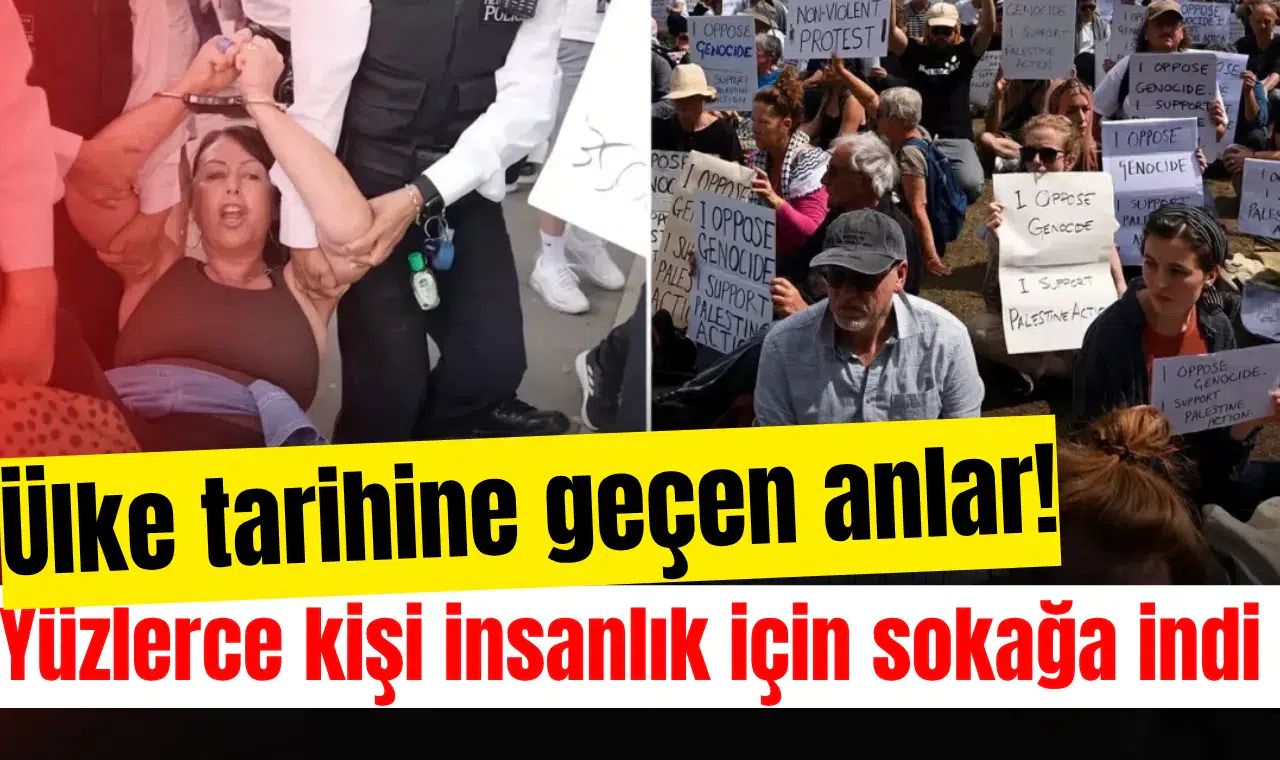 Ülke tarihine geçen anlar! Yüzlerce kişi insanlık için sokağa indi