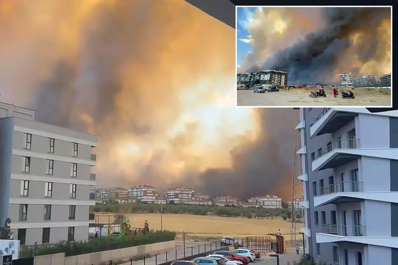 Çanakkale'de orman yangını! Alevler hastaneye yaklaştı