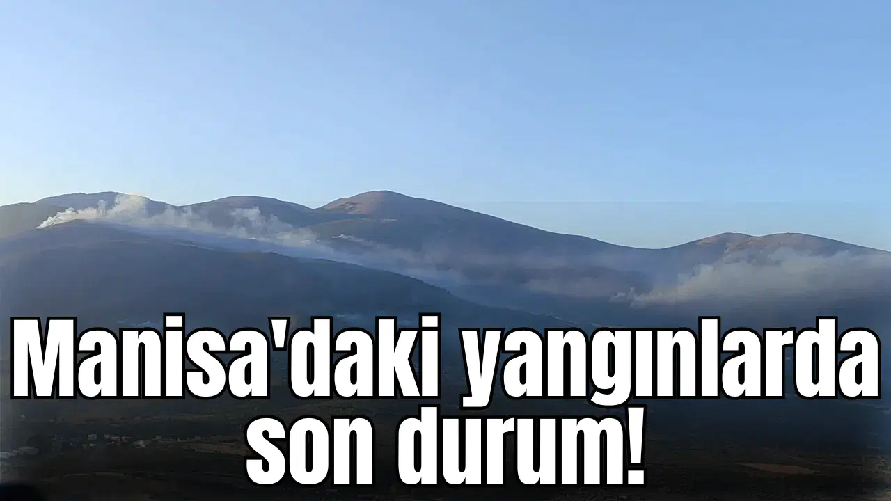 Manisa'da ki yangınlarda son durum!