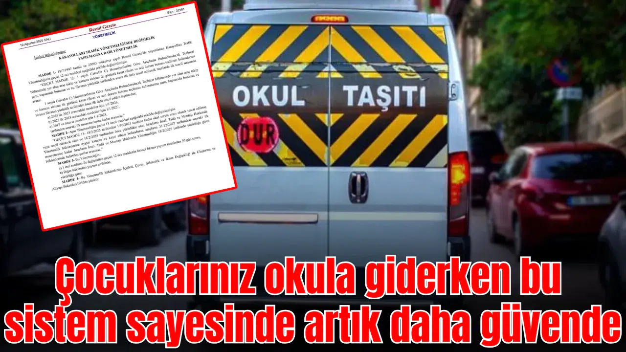 Çocuklarınız okula giderken bu sistem sayesinde artık daha güvende