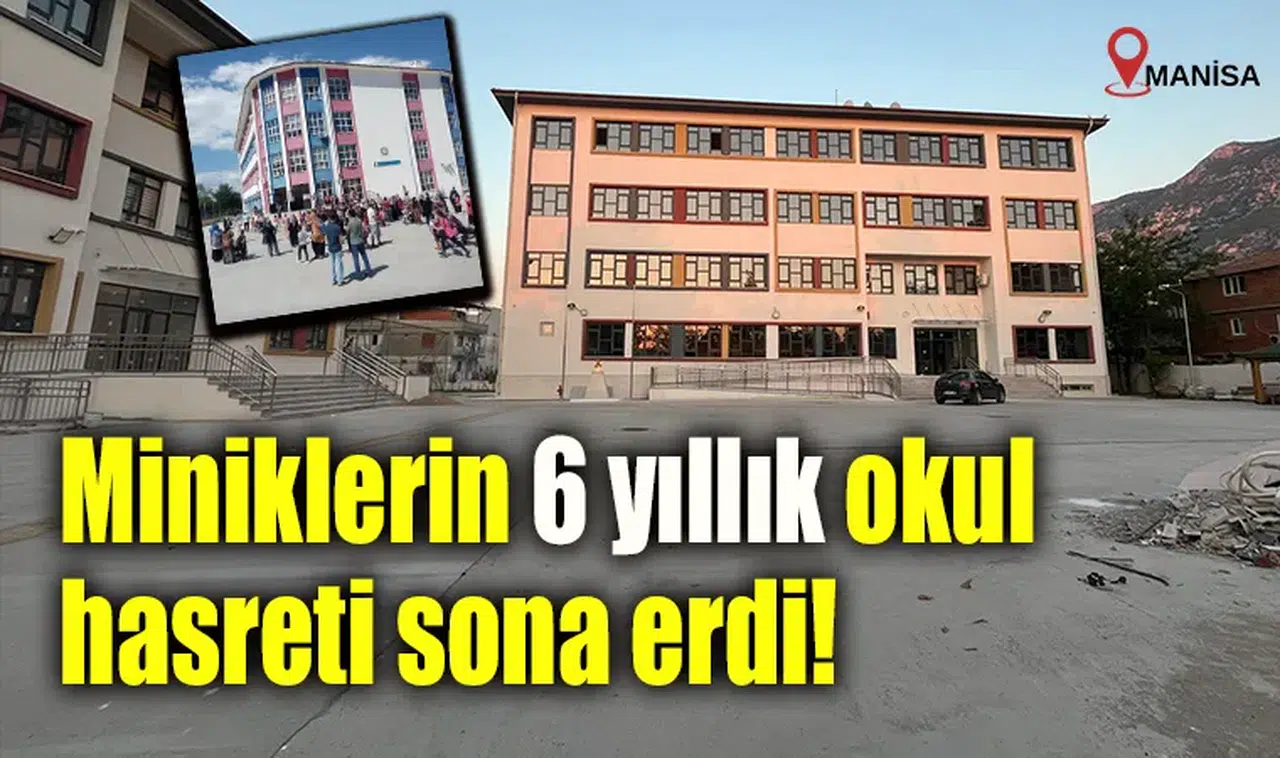 Miniklerin 6 yıllık okul hasreti sona erdi