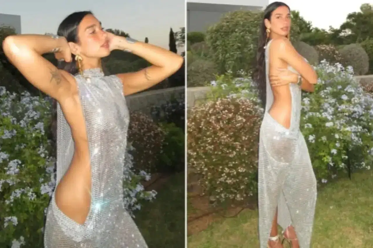 Dua Lipa, kıyafet ile görenleri mest etti