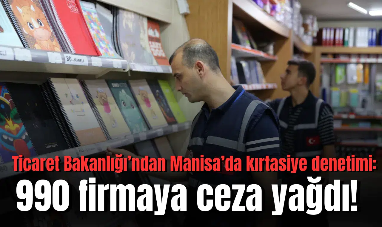 Ticaret Bakanlığı’ndan Manisa’da kırtasiye denetimi: 990 firmaya ceza yağdı!