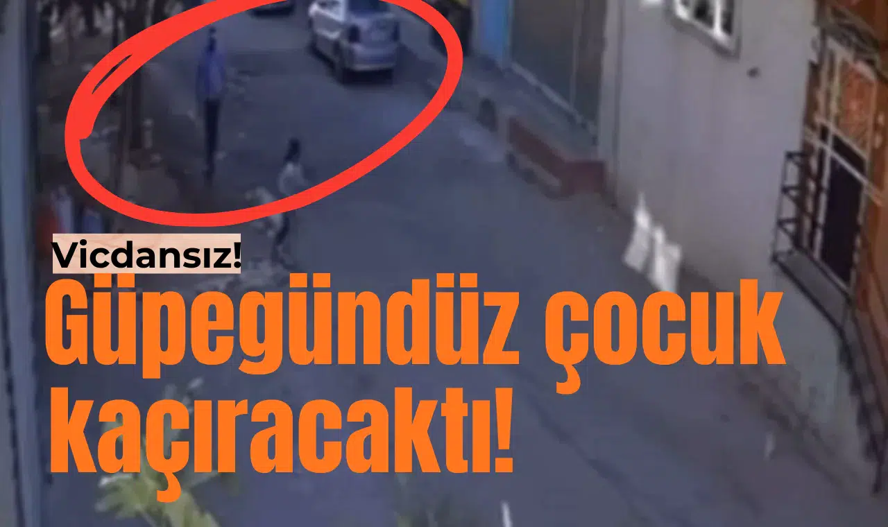 Güpegündüz çocuk kaçıracaktı!
