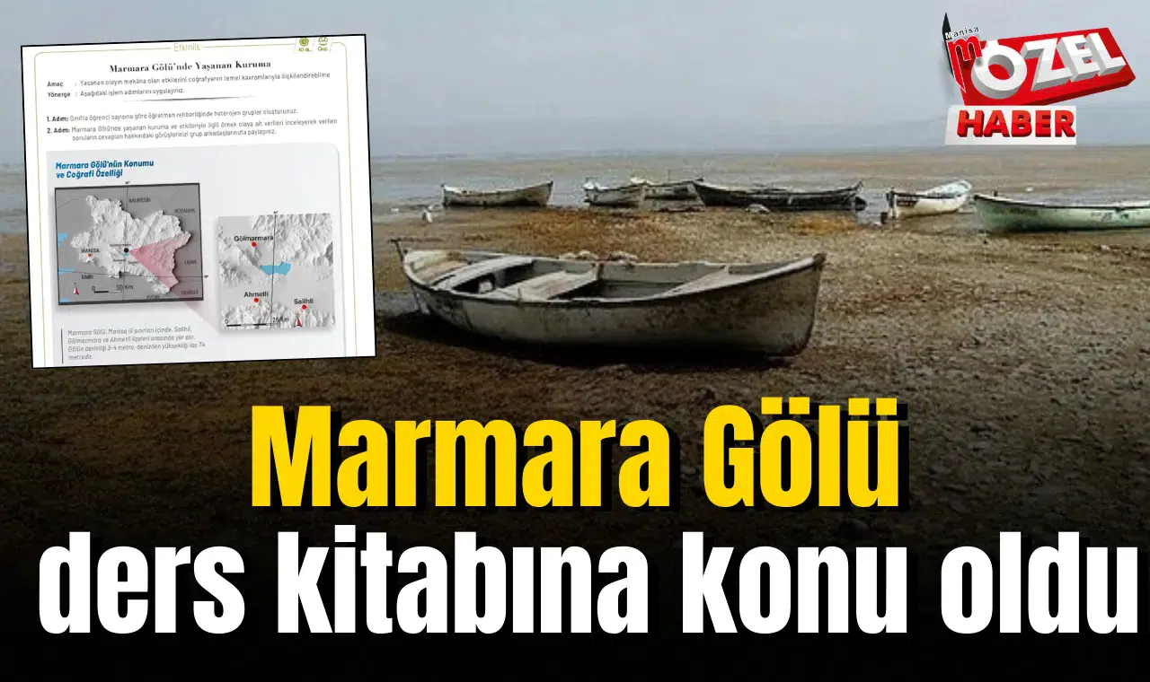 Marmara Gölü ders kitabına konu oldu