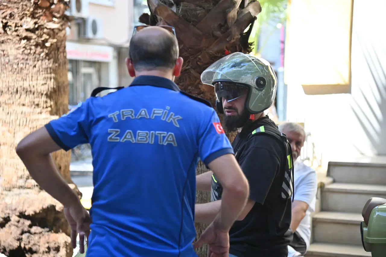 Zabıta ekiplerinden motosiklet denetimi