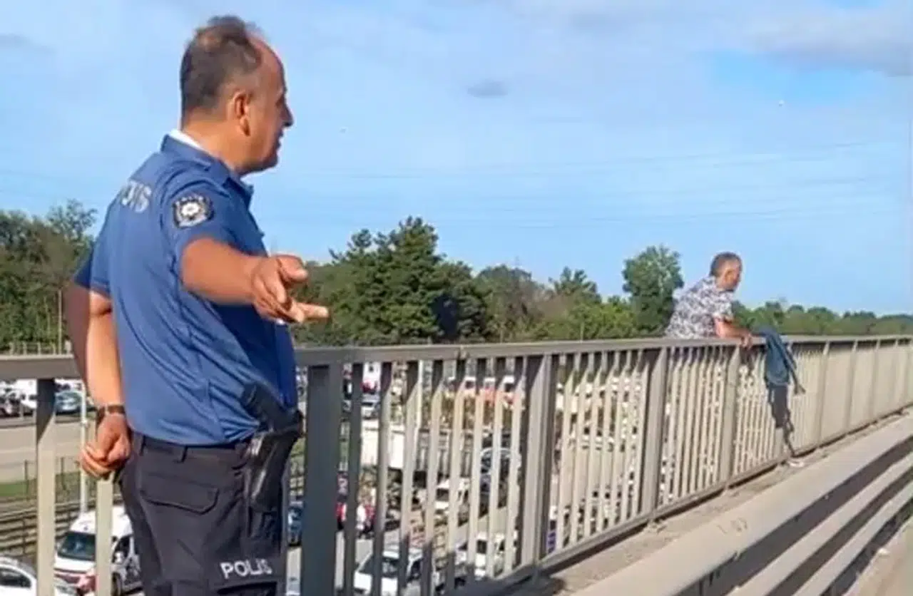 İntihar etmek isteyen şahsı polis durdurdu