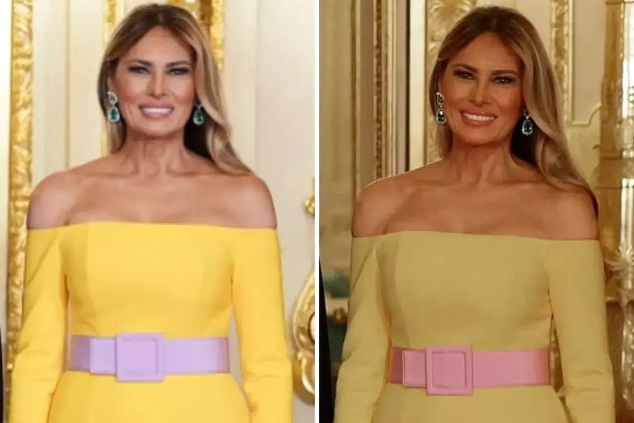 Melania Trump'ın giydiği elbise olay yarattı
