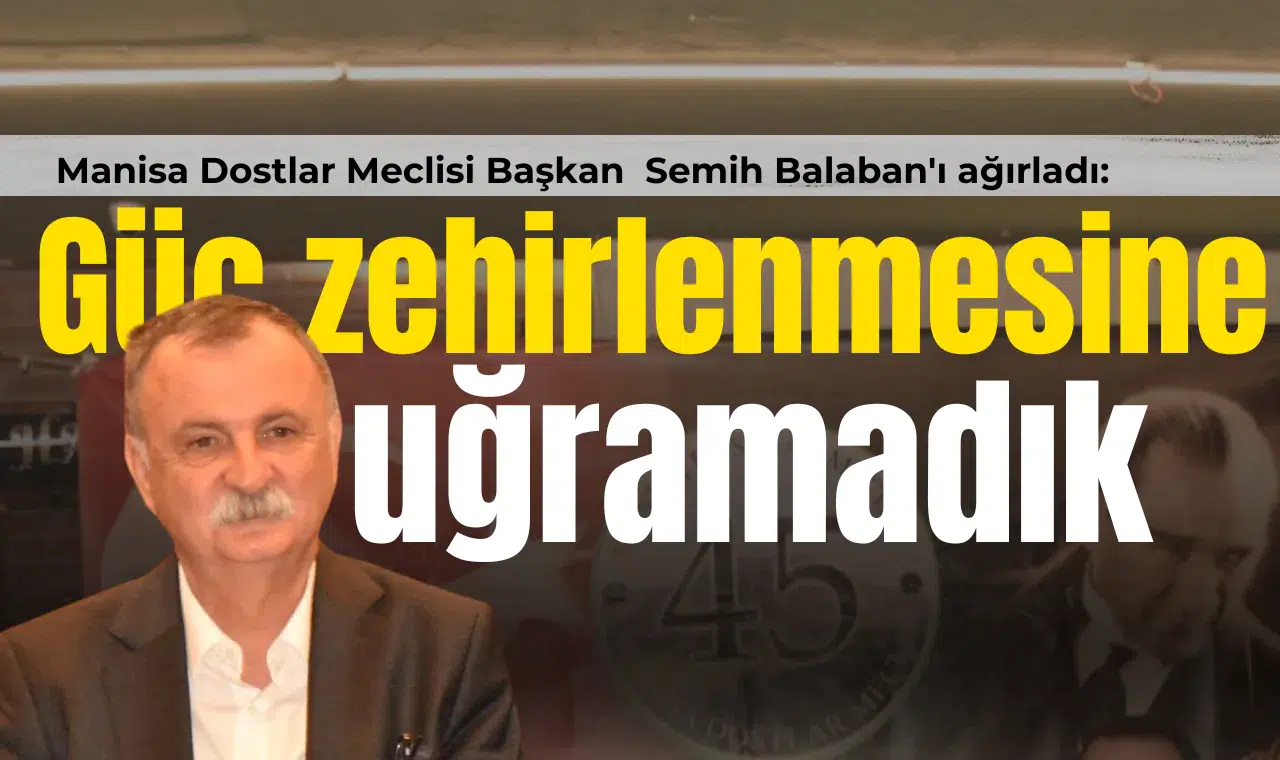 Başkan Balaban: Güç zehirlenmesine uğramadık