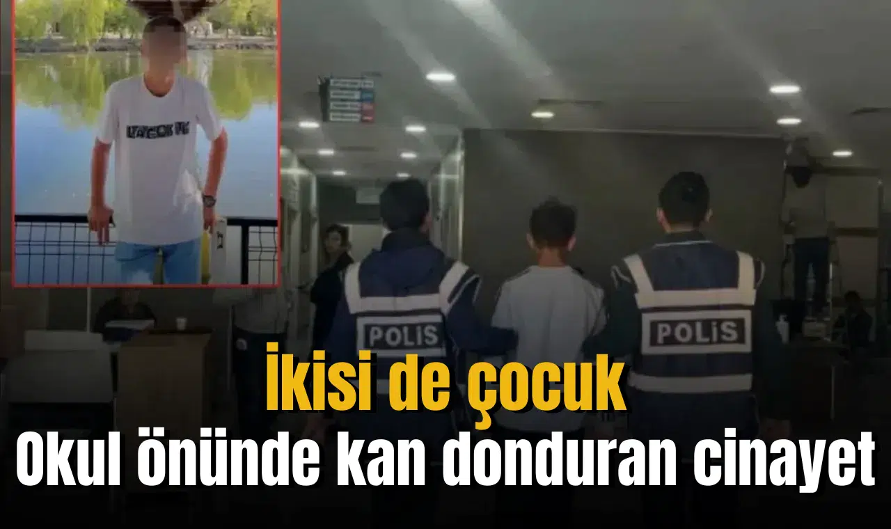 Okul önünde kan donduran cinayet