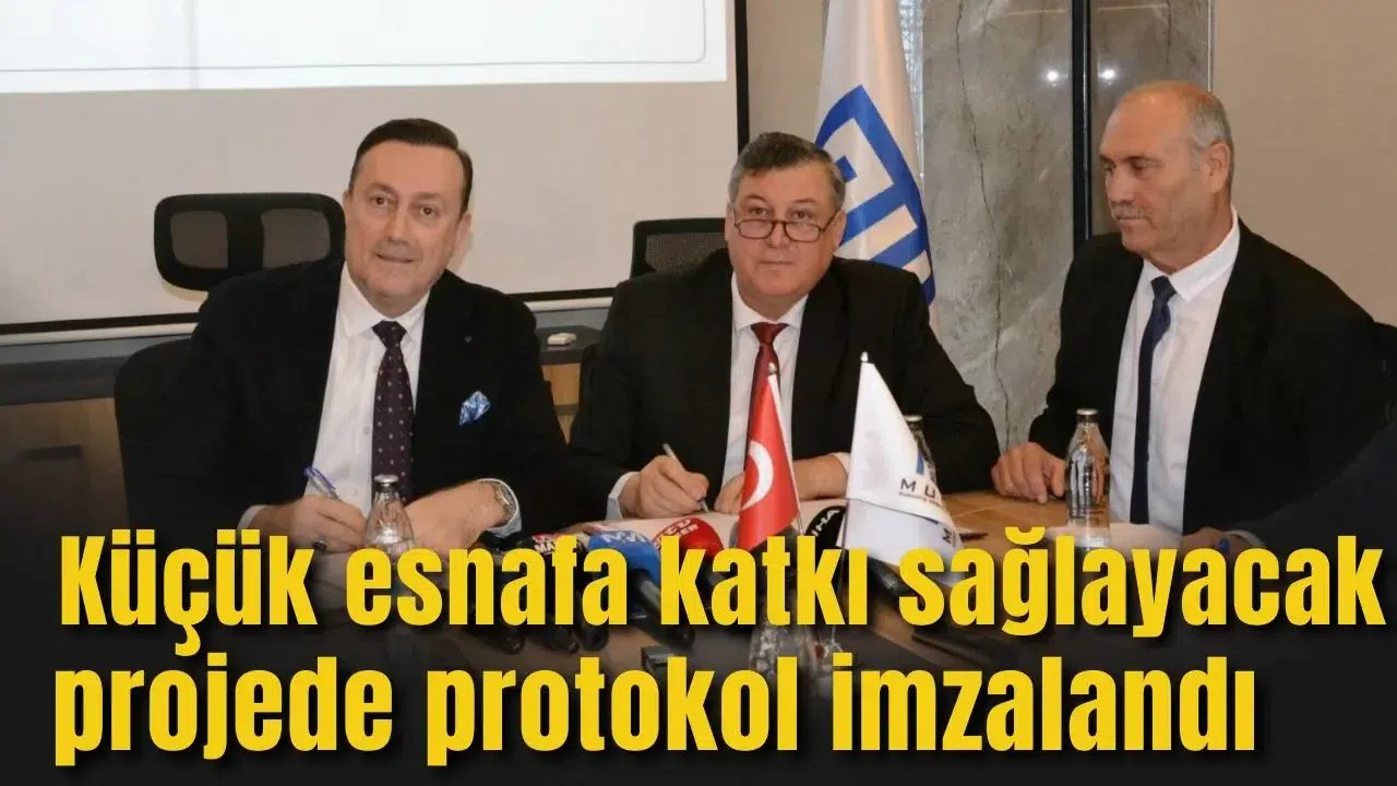 MANİSA’DA KÜÇÜK ESNAFA KATKI SAĞLAYACAK PROJEDE PROTOKOL İMZALANDI
