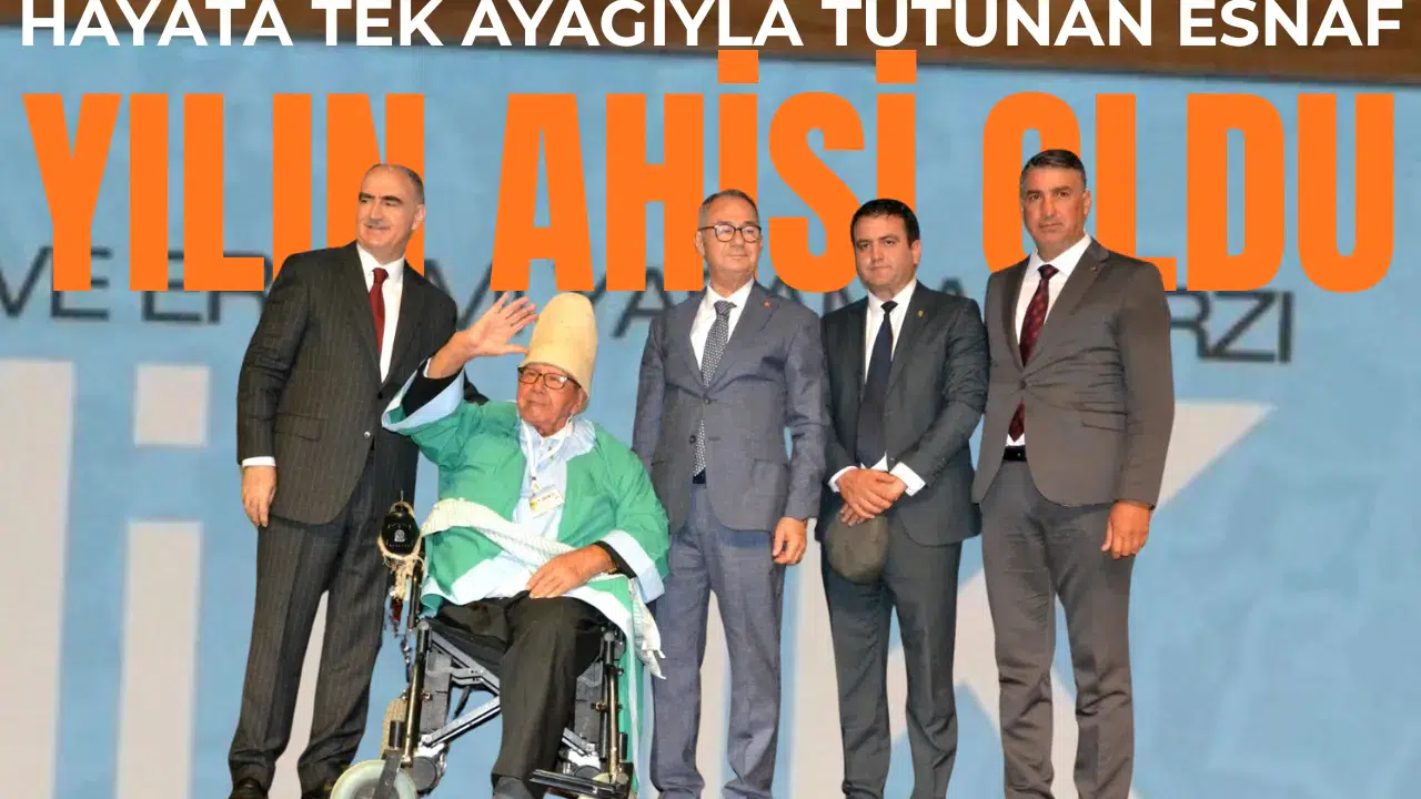 Hayata tek ayağıyla tutunan esnaf yılın ahisi oldu!