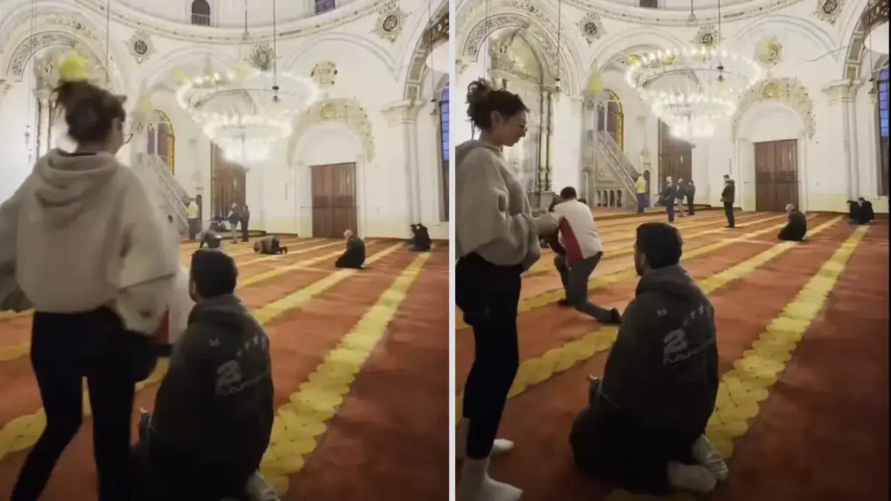 Camide skandal görüntü