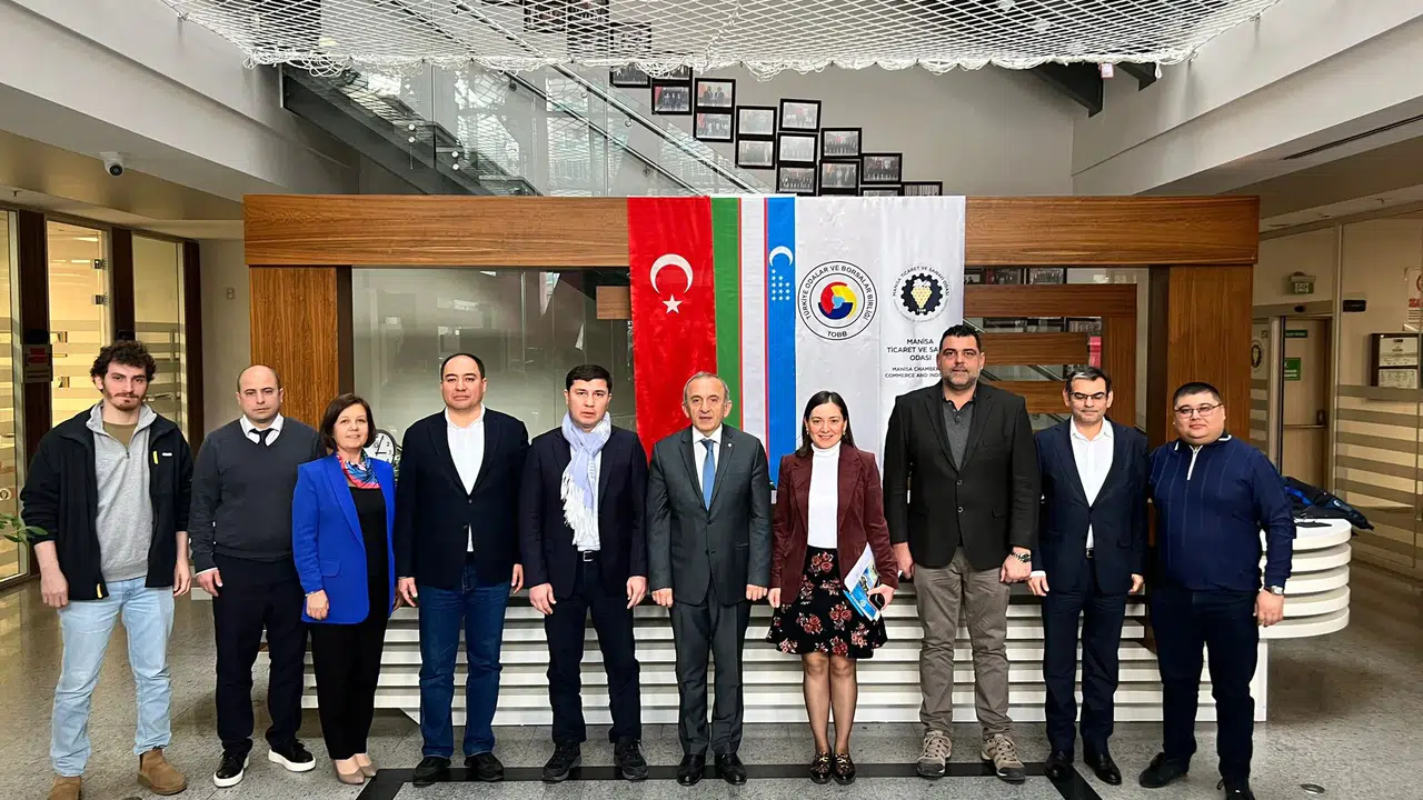 Özbekistan Eltech Industrial Teknopark heyetinden Manisa TSO’ya ziyaret