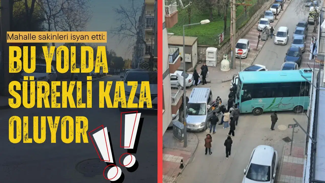 Mahalle sakinleri isyan etti: Bu yolda sürekli kaza oluyor