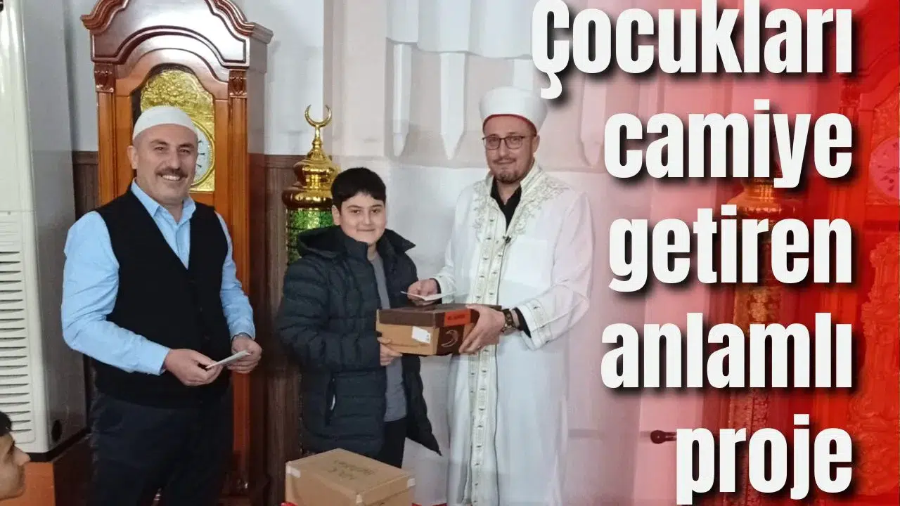 Çocukları camiye getiren anlamlı proje