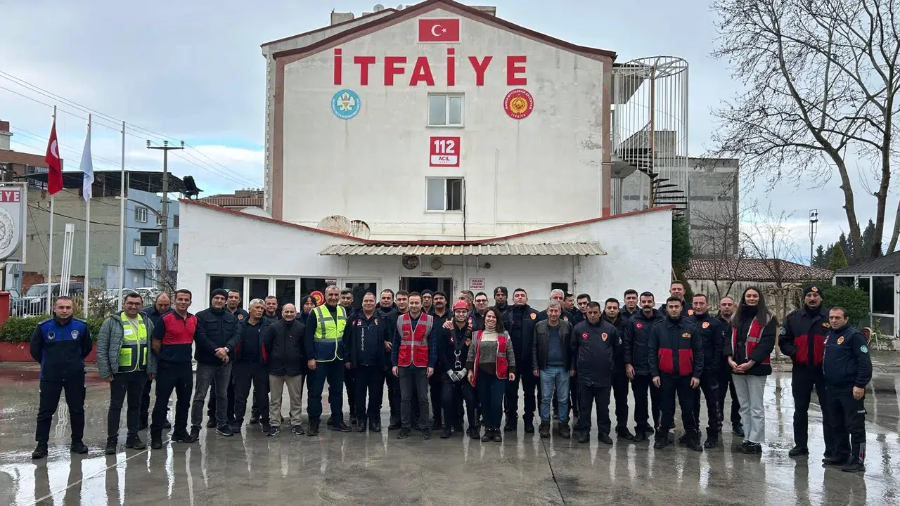 Belediye personeline yüksekte çalışma eğitimi