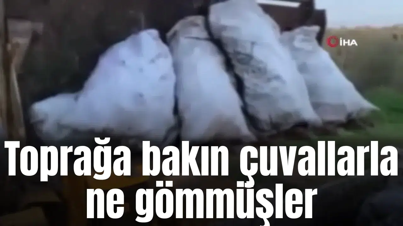 Toprağa bakın çuvallarla ne gömmüşler