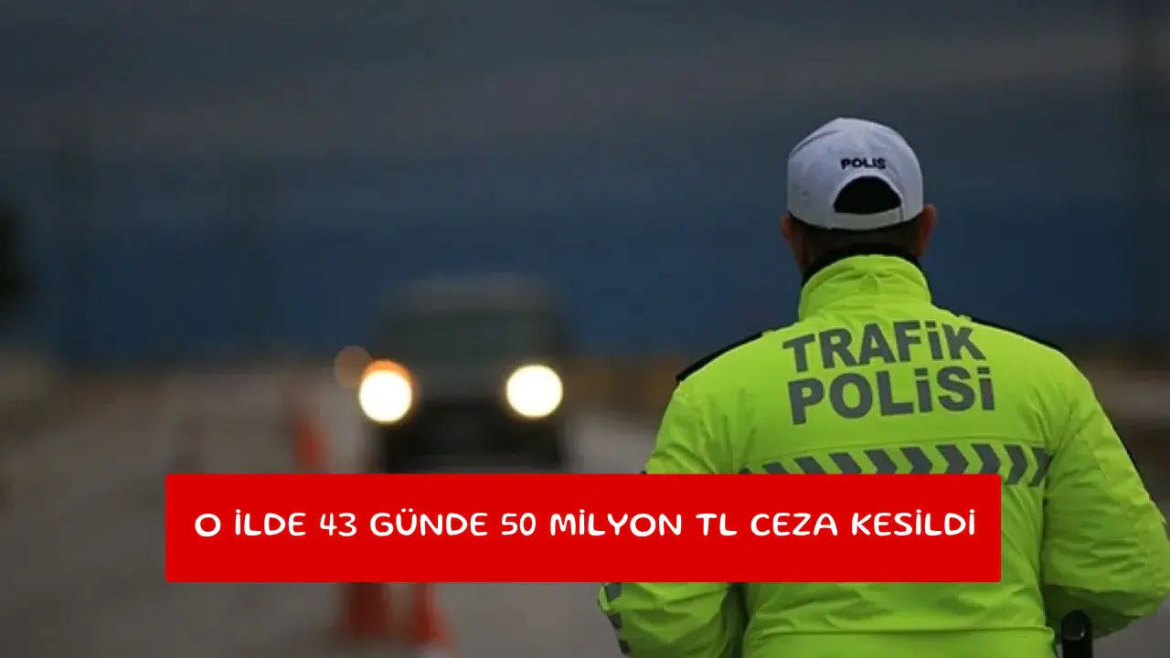 O ilde 43 günde 50 milyon TL ceza kesildi