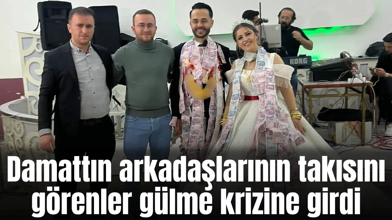 Damattın arkadaşlarının takısını görenler gülme krizine girdi