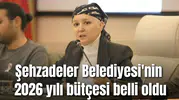 Şehzadeler Belediyesi'nin 2026 yılı bütçesi belli oldu