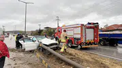 Yağışlı havada faciadan dönüldü