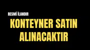 KONTEYNER SATIN ALINACAKTIR