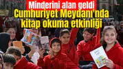 Cumhuriyet Meydanı'nda kitap okuma etkinliği