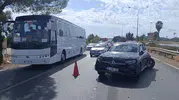 1 kilometrelik mesafede 12 araçlık 4 ayrı zincirleme kaza