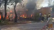 Gözlemecide korkutan yangın