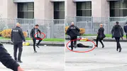 Adliye önüne gelip kendini vurdu
