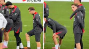 Milli takım kampına damga vuran görüntü