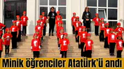 Minik öğrenciler Atatürk’ü andı