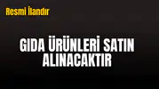 GIDA ÜRÜNLERİ SATIN ALINACAKTIR