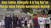 Hacı Saime Güleçyüz 4-6 Yaş Kur’an Kursu’ndan Filistin kermesine destek