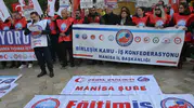 Bütçeye Tepki Gösteren Kamu Emekçileri Manisa’da İş Bıraktı