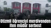 Otizmli öğrenciyi merdivenden iten müdür serbest