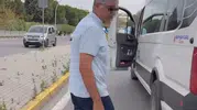 Trafikte servis şoföründen sürücüye tehdit